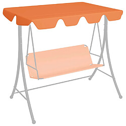 vidaXL Toit de rechange balançoire orange 188/168x145/110 cm