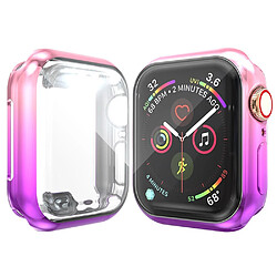 Coque en TPU épissage des couleurs rose/violet pour votre Apple Watch Series 5/4 40mm