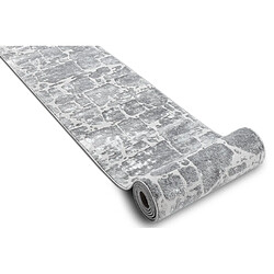 RUGSX Tapis de couloir Structural MEFE 6184 deux niveaux de molleton gris foncé 150 cm 150x150 cm