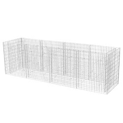 Maison Chic Jardinière,Lit surélevé - Bac à fleurs - pot de fleur à gabion Acier 360x90x100 cm -GKD29686