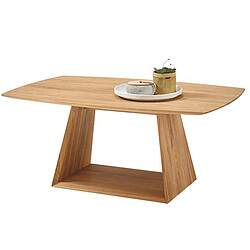 Avis Pegane Table basse en chêne sauvage huilé - Longueur 110 x Hauteur 45 x Profondeur 70 cm