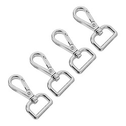 Avis 4pcs crochets de pince de homard pivotants accessoires crochet crochet queue 20mm argent