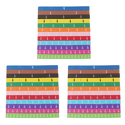 3 Set 83 Pcs Magnetic Fraction Tiles Math Teaching