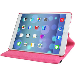 Acheter Wewoo Smart Cover Magenta pour iPad Air 360 degrés de rotation litchi texture étui en cuir avec 3 supports d'engrenages et de veille / fonction de réveil