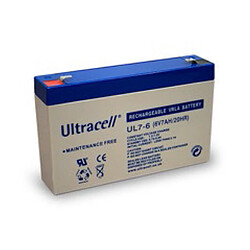 Batterie plomb étanche UL7-6 Ultracell 6v 7ah