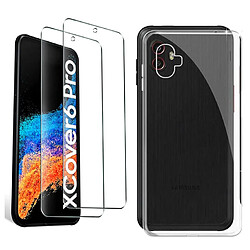 Pack coque transparente en TPU et vitre protection écran en verre trempé pour Samsung Galaxy Xcover 6 Pro / Xcover6 Pro - XEPTIO