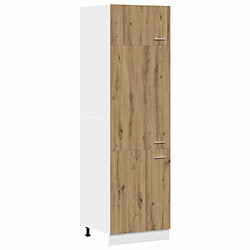 vidaXL Armoire de réfrigérateur chêne artisanal 60x57x207 cm