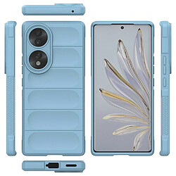 Acheter Htdmobiles Coque pour Huawei Honor 70 5G - housse etui silicone gel fine + film ecran - BLEU CLAIR