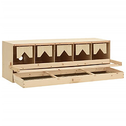 Acheter vidaXL Pondoir 5 compartiments 117x33x38 cm bois de pin massif