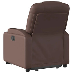 Acheter Maison Chic Fauteuil Relax pour salon, Fauteuil inclinable marron similicuir -GKD20093