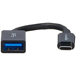 Basics USB 3.0 Type C to USB A Female Adapter Black