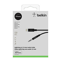 Belkin AV10172BT06-BLK câble audio 1,8 m 3,5mm Noir