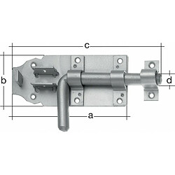 GAH Verrou 164/K3Z/160 mm