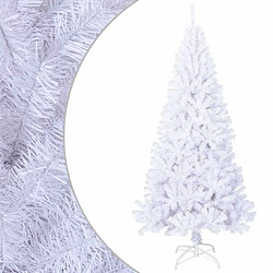 vidaXL Arbre de Noël artificiel avec branches épaisses blanc 180cm PVC