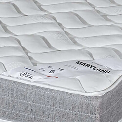 Ebac Matelas 90x200 Maryland - Mousse - Hauteur 20 cm - 3 zones - Soutien ferme pas cher