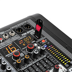 Avis Power Dynamics PDM-M404A Mixer DJ USB 4 entrées micro processeur Multi FX Power Dynamics