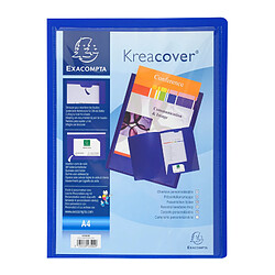 EXACOMPTA Chemise personnalisable Kreacover, PP, A4, bleu ()