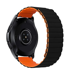 Bracelet MagneticWaveSilicon Phonecare Pour TicWatch E3 - Noir/Orange