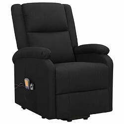 Maison Chic Fauteuil de massage,Fauteuil luxe de relaxation Noir Tissu -MN33518