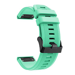 Avis Bracelet en silicone sport avec boucle noire cyan pour votre Garmin Fenix 5