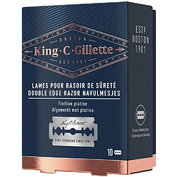 Acheter Gillette King C. Lames pour Recharge Rasoir de Sûreté Homme, Pack de 10, Idée Coffret Cadeau Homme / Papa