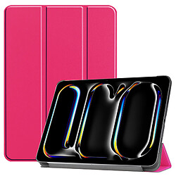 Xeptio Etui Smartcover rose pour Apple iPad Air 13 2024 avec coque cover protection interne - Housse iPad Air 13 pouces 2024 (M2) case