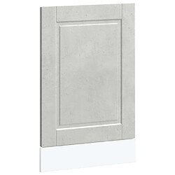 vidaXL Panneau de lave-vaisselle Porto gris béton 45x1,5x67 cm