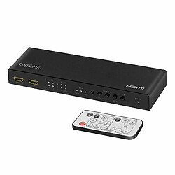 LogiLink HD0049 Commutateur Matrix HDMI 4 x 2 Ports 4 K/60 Hz