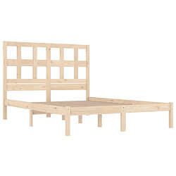 Acheter Maison Chic Lit adulte - Lit simple Cadre de lit,Structure du lit Contemporain Bois de pin massif 200x200 cm -MN37005