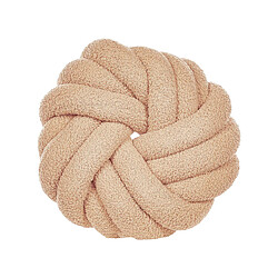 Beliani Coussin AKOLA Bouclé 31 x 31 cm Unicolore Beige sable