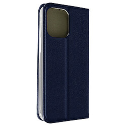 Avizar Housse iPhone 14 Pro Porte-carte Fonction Support Clapet Magnétique Bleu Nuit