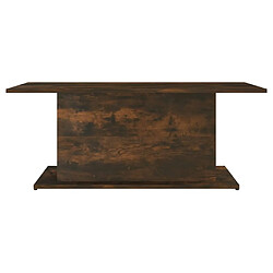 Maison Chic Tabls basse,Table Console pour salon Chêne fumé 102x55,5x40 cm Aggloméré -MN94930 pas cher