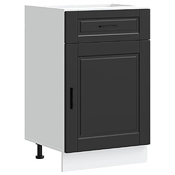 vidaXL Armoire de cuisine Porto noir bois d'ingénierie