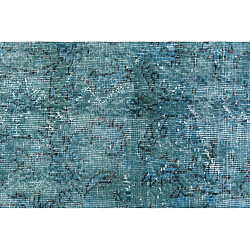 Vidal Tapis de laine 249x142 Bleu Ultra Vintage