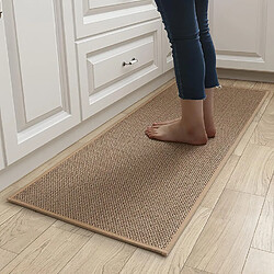 Tapis Cuisine Devant Evier Marron 45x70cm