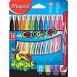 Maped Feutre COLOR'PEPS Jungle, étui en carton de 12 ()