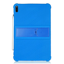 Coque en silicone Souple avec béquille bleu pour votre Huawei MatePad 10.8 (2020)