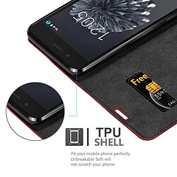 Cadorabo Coque BQ Aquaris X5 PLUS Etui en Rouge pas cher