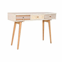 Console DKD Home Decor Sapin Naturel Blanc 120 x 35 x 80 cm