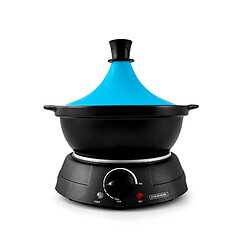 Tajine électrique Avec Pot En Terre Cuite Kjine_3 Bleu Kitchencook