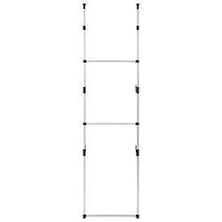 Acheter vidaXL Système de garde-robe télescopique avec barres Aluminium