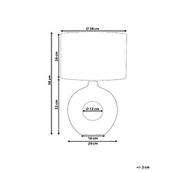 Avis Beliani Lampe à poser VENTA Céramique Blanc