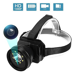 Totalcadeau Lampe Frontale avec caméra HD 1080P Waterproof vision de nuit