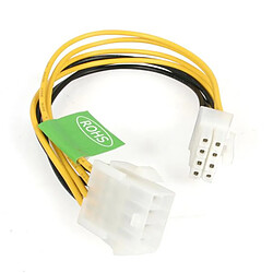 StarTech.com 8in EPS 8 Pin Power Cable câble électrique Jaune 0,2 m