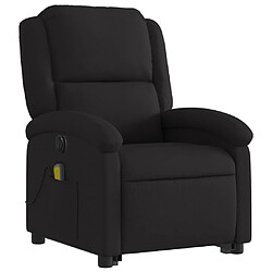 Avis vidaXL Fauteuil inclinable de massage électrique Noir Tissu