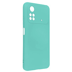 Avizar Coque Xiaomi Poco M4 Pro 4G Semi-rigide Soft-touch Fine turquoise