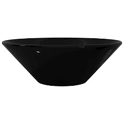 Acheter vidaXL Vasque rond céramique Noir pour salle de bain