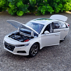 Universal 1: 32 Honda Accord modèle moulé sous pression modèle son et voiture légère collection de jouets pour enfants cadeau d'anniversaire garçon | Voiture jouet moulée sous pression (blanc)