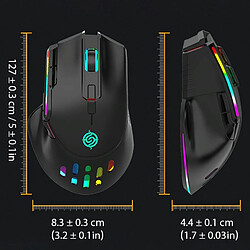 Avis Yonis Souris Gaming RGB 9 Boutons Sans Fil 3200DPI