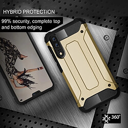 Acheter Wewoo Coque renforcée or pour Huawei P20 Full-Rugged TPU + PC Combinaison Couverture Arrière Cas